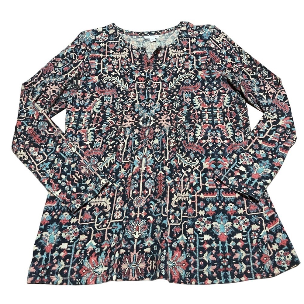 J Jill long sleeve Henley top